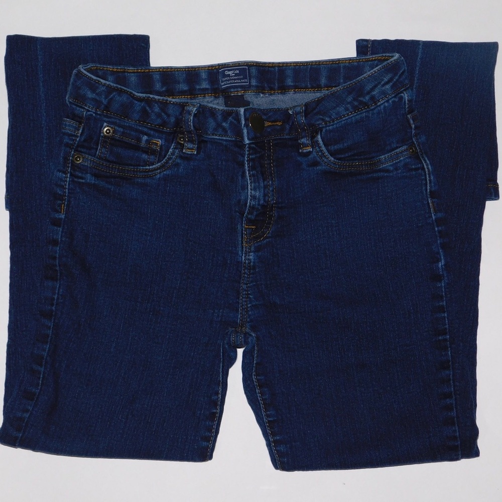 GAP kids dark blue skinny jeans